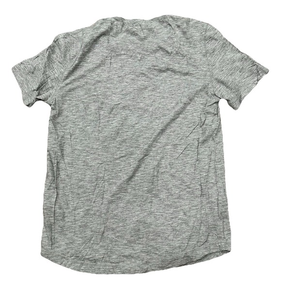 Banana Republic Henley T-shirt Men's Medium Gray Soft Wash Organic Cotton Shirt - Picture 2 of 11